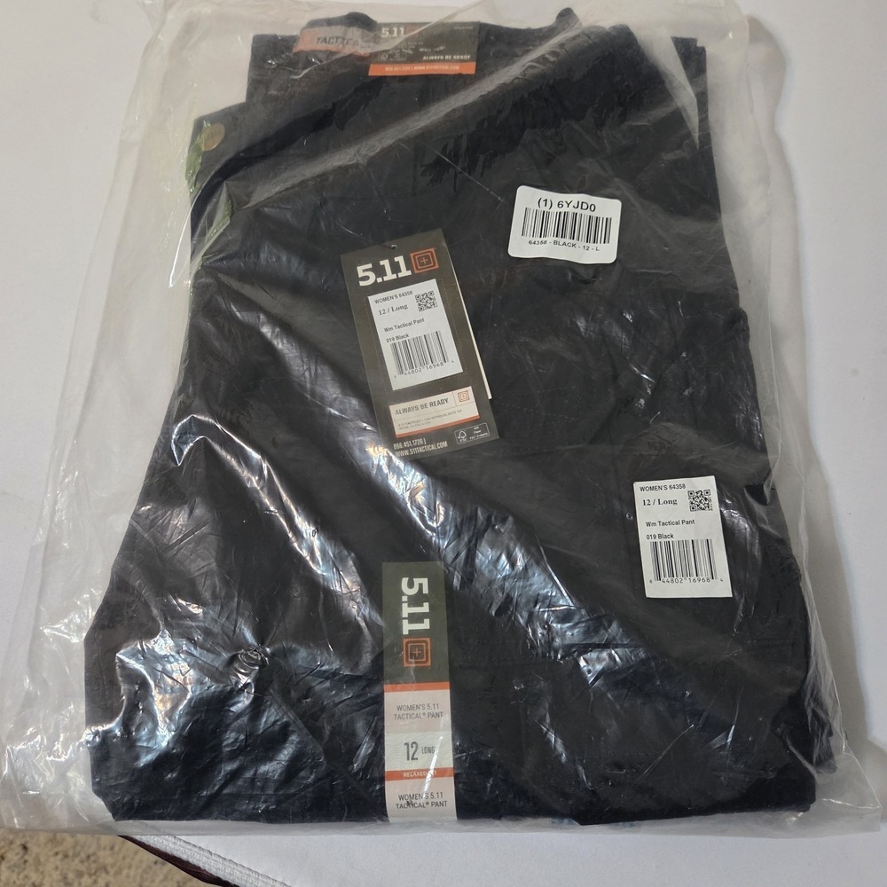 5.11 Pants Womens 12 Long Tactical Double Knee Urban Ripstop 35" Inseam - Picture 8 of 9